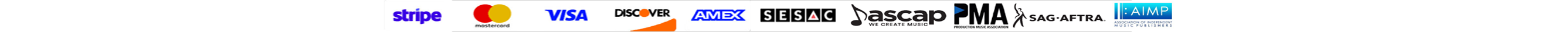 Accepted payment methods and regulatory logos